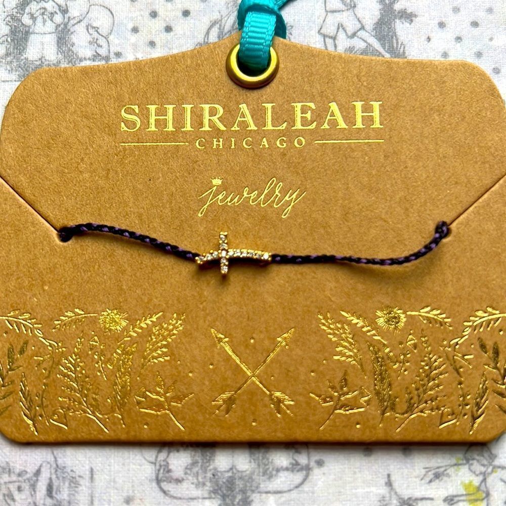 Shiraleah Navy Mala Cross Bracelet 15$